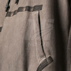 Sudadera con capucha de algodón mezclado para hombre, estilo nuevo, lavado ácido, diseñada para la comodidad diaria, corte relajado, estilo casual y urbano. - Product Image 6