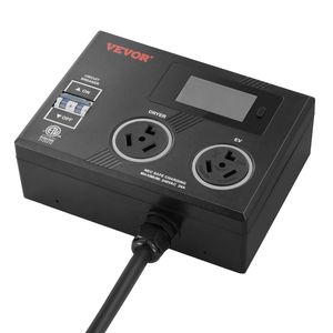 Presa di Distribuzione Elettrica Intelligente NEMA 10-30 con Indicatore LED a 3 Colori, 240V per Asciugatrice ed EV, Due Uscite NEMA 10-30 - Product Image 1