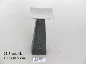 Handmade Stainless Steel Minimalist Tabletop <b>Vase</b> 20.5cm D x 19.5cm H Model 28376 - Product Image 2