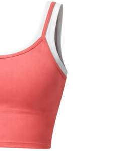 Ensemble crop top et mini-jupe corail personnalisé pour femme, avec brassière de sport sans manches, tenue décontractée deux pièces pour yoga, gym et été - Product Image 4