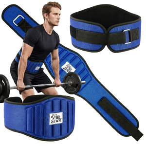 Ceinture de soutien lombaire respirante en maille VIBE SEWN avec boucle réglable unisexe pour l'entraînement musculaire, la musculation et le soulagement des douleurs dorsales - Product Image 6