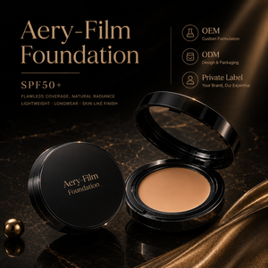 Private Label <b>Foundation</b> SPF50+ Aery Film Smooth Coverage Hydrating Base Makeup OEM ODM Cosmetic Supplier - Product Image 3