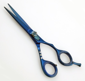 Ciseaux de coiffure professionnels Plasma bleu KOUNAIN 5.5 \ "6.0 \" en acier inoxydable tranchant pour salon de beauté - Product Image 2