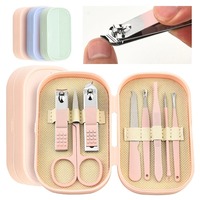 Kit de manucure et pédicure professionnel 8/14/18 pièces en acier inoxydable durable avec étui de voyage portable, cure-oreille et lime à ongles