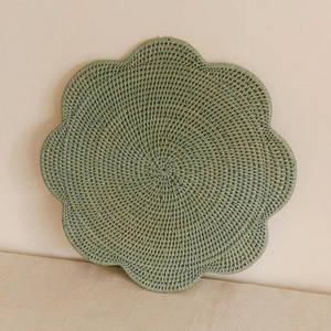 Mantel Individual Redondo de Ratán Ondulado Sostenible, Tejido a Mano, Natural, para Mesa de Comedor, Suministro al por Mayor desde Vietnam - Product Image 5
