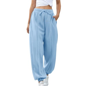 Vente en gros de pantalons de jogging pour femmes de qualité supérieure avec poches, en coton respirant, pour le fitness, la salle de sport et le quotidien BD - Product Image 2