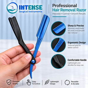 Professional Barber Straight <b>Razor</b> Stainless Steel Shaving <b>Razor</b> with Replaceable Blades <b>for</b> <b>Men</b> Salon Hair Cutting Grooming Too - Product Image 5