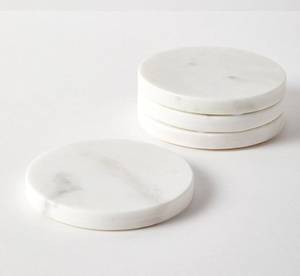 Elegant Modern Luxury Designer <b>Marble</b> <b>Coaster</b> Set High Quality Drink <b>Coasters</b> Eco-Friendly Fine Polished Surface FAIZA CRAFT - Product Image 1