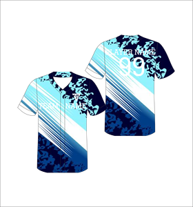 Camiseta de Béisbol Personalizada con Cuello en V, Manga Corta, Sublimada, de Poliéster que Absorbe la Humedad, Unisex para Adultos, con Impresión del Nombre del Equipo y Patrón Geométrico - Product Image 5