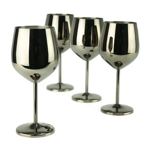 Copa de Vino Reutilizable de Acero Inoxidable 304 de 16 oz, Copa de Metal Personalizada Color Champán para Beber - Product Image 3