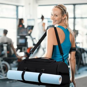 Bolsa de Gimnasio para Hombre y Mujer con Compartimento para Zapatos - Bolsa de Lona, Mochila de Viaje, Mochila Deportiva, Bolsa de Fin de Semana - Product Image 2