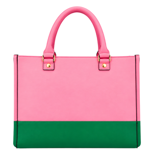 1908 Pink Green Women Tote Bag Greek Sorority <b>Handbag</b> Stylish Top <b>Handle</b> Purse Fashion Carryall Bag Custom Ladies Travel - Product Image 2