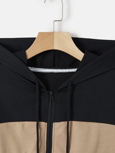 Sudadera corta con capucha para mujer, de alta calidad, informal, con cremallera - Product Image 3