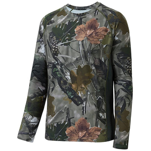 Camisa Táctica de Camuflaje de Manga Larga, Reversible, Impermeable, Estampada, Unisex, Transpirable, de Secado Rápido, con Panel de Malla, para Entrenamiento al Aire Libre - Product Image 5
