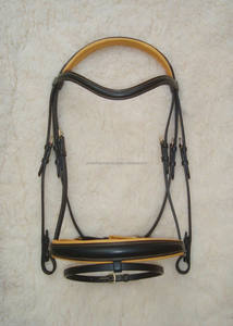 Qualité supérieure Logo personnalisé en forme de licou en cuir durable Type de bride occidentale Formation Équitation Podded Rein Horse Equipment - Product Image 2