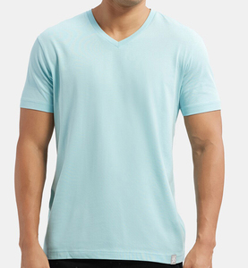 Camiseta Básica de Algodón Premium para Hombre, Corte Regular, Ligera, Manga Corta, Lisa, Informal, para Moda Urbana, OEM, ODM, Personalizada - Product Image 1