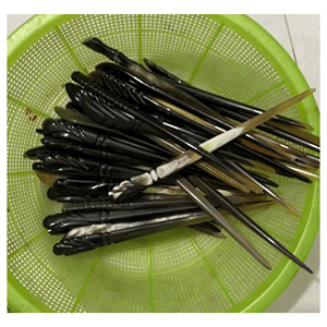 Bâtonnet à cheveux en corne de buffle, matériau naturel en corne de buffle pour un coiffage élégant et un accessoire de mode, Vietnam. - Product Image 4