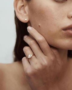 แหวนทองโมอิสซาไนต์ทรงรี 14K 18K แหวนหมั้นสำหรับผู้หญิง แหวนทรงรีแบบเรียบง่าย เครื่องประดับแต่งงาน - Product Image 2