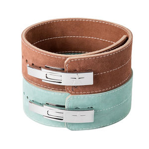 Cinturón de Seguridad Ajustable de Cuero Vacuno para Gimnasio y Fitness, para Levantamiento de Pesas, con Hebillas de Cuero Antideslizantes, Protección Avanzada, OEM - Product Image 1