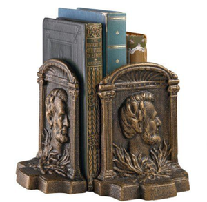 Sujetalibros de metal con diseño de alas antiguas, disponibles a precios de mayorista, ofrecen una forma sofisticada y artística de sostener libros. - Product Image 2