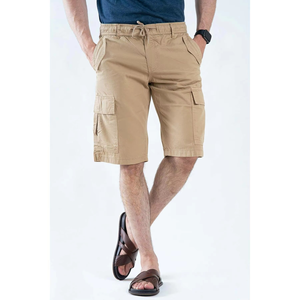 Shorts Cargo d'Été en Coton pour Homme, Style Sportif Urbain, Respirant, Longueur Genou, Tissé, Taille Élastique, Logo, XXS - Product Image 4