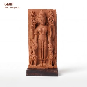 Escultura de la Diosa Gauri Parvati del Siglo X, Réplica del Museo de Arte del Templo Hindú, Decoración Religiosa Tradicional India - Product Image 1