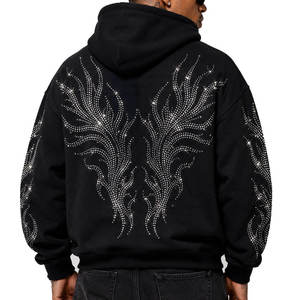 Men's Vintage Acid Washed Fleece 100% Cotton Eco-Friendly Breathable <b>Winter</b> <b>Hoodie</b> Pullover Distressed Paint Embroidered - Product Image 5