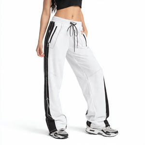 Pantalones de chándal anchos de invierno para mujer, de forro polar grueso, oversize, 550 g/m², de algodón. - Product Image 6