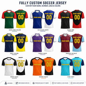 ผู้ผลิตเสื้อฟุตบอลแบบกำหนดเอง OEM ODM ชุดทีม เสื้อฟุตบอลแบบซับลิเมชั่น สกรีนชื่อและหมายเลขตามสั่ง MOQ ต่ำ - Product Image 2