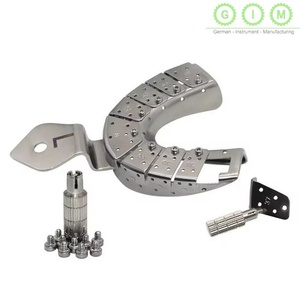 Juego de Instrumentos Dentales de Ortodoncia al por Mayor: Bandejas de Impresión Dentales Superiores e Inferiores de Acero Inoxidable Perforadas y Autoclavables - Product Image 3