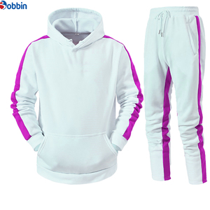Conjunto de Sudadera con Capucha y Pantalones Largos Bordados de Algodón para Hombre, de Alta Calidad, Transpirable, de Secado Rápido, Estilo Urbano, de Última Tendencia - Product Image 3