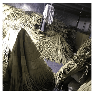 ร่มหลังคาจากไม้ไผ่ ออกแบบด้วยวัสดุธรรมชาติจากใบปาล์มและเสาไม้ไผ่ สำหรับเป็นที่พักพิงกลางแจ้งและตกแต่งสไตล์ทรอปิคอล ผลิตในเวียดนาม - Product Image 4