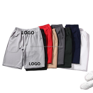 Short d'athlète décontracté en coton d'été élastique avec impression de logo personnalisée en gros Short d'entrejambe de 5 pouces pour hommes Short de course à pied - Product Image 3