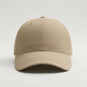Khaki Beige Solid Cotton Baseball <b>Cap</b> Blank <b>Plain</b> Casual Unisex Headwear Comfort Pick Shade Find Look Fit Top Cool - Product Image 1
