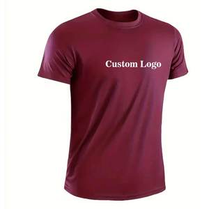 Camiseta de Gimnasio para Hombre con Logotipo Personalizado, 100% Algodón Tejido, Anti-Pilling, Corte Holgado, para Entrenamiento, Venta al Por Mayor - Product Image 2