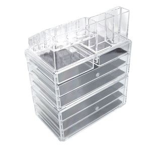 กล่องเก็บเครื่องสำอางใส YF พร้อมลิ้นชักเล็ก 2 ช่อง และลิ้นชักใหญ่ 5 ช่อง - Product Image 3