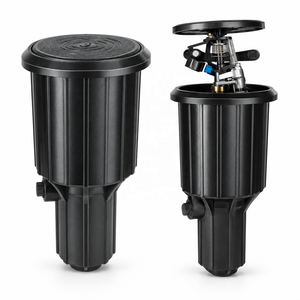 Tête d'arroseur escamotable en plastique noir pour système d'irrigation automatique de pelouse - Product Image 1