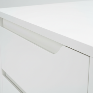 Mesa de Noche Moderna Marrón con 2 Cajones, Diseño Ecológico para Salas de Estar y Comedor - Product Image 4