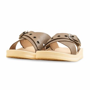 Sandalias Casuales Cómodas de Color Marrón para Mujer, con Tiras Cruzadas Anchas, Planas, con Detalle de Hebilla, Estilo Chic - Product Image 2