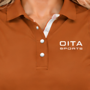 Polo sans manches marron rouille pour femme, coupe ajustée, col à empiècements, pour l'équitation et l'entraînement, personnalisable, vente en gros - Product Image 5