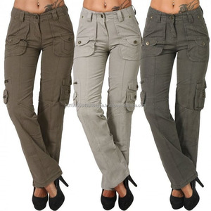Pantalons larges pour femmes, joggings, pantalons de survêtement confortables standard, décontractés, grande taille, 6 poches cargo, streetwear, pantalons en velours côtelé pleine longueur - Product Image 3