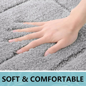 Tapis de bain antidérapant, séchage rapide, super absorbant, tapis de salle de bain fins, lavables - Product Image 5