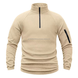 Sweat à capuche en polaire tactique Sweat chaud en polaire pour homme Automne et hiver Pull en polaire double face Veste zippée - Product Image 2