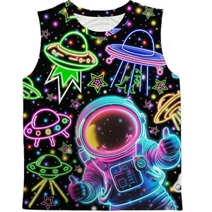 Tops Tanktops 100% cotton s/j 160 gsm solid color, colorful, digital print casual style printed casual supplier from Bangladesh. - Product Image 6