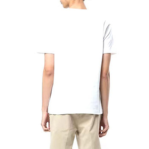 OEM Customizable Men's O Neck Short Sleeve White T-Shirts 100% Cotton Long Lasting Screen Printing Men's T-shirts - Product Image 2