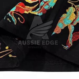 Fabricante de Pakistán, Camisetas con Bordado Único y Diseño de Logotipo Personalizado, Servicios OEM, Camisetas Bordadas para Hombre - Product Image 4