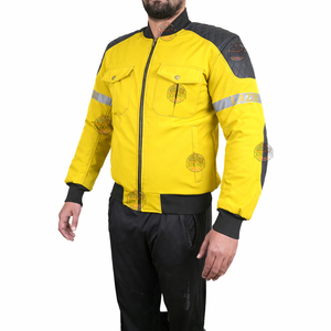 Chaqueta de Motocicleta para Hombre, Manga Larga, Poliéster Transpirable, con Franjas Reflectantes, Resistente al Viento, Personalizable con Marca - Product Image 1