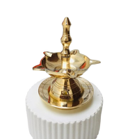 Lampe Diya suspendue en laiton pur pour Puja, Diwali et mariage |   Lampe à huile traditionnelle Panchmukhi, antirouille, réglable, décoration d'intérieur, cadeau
