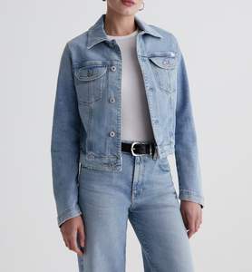 Women Classic <b>Denim</b> <b>Jacket</b> Button Loose Fit Casual Stylish Eco-Friendly Color Fade Proof Customizable Outerwear Summer - Product Image 6