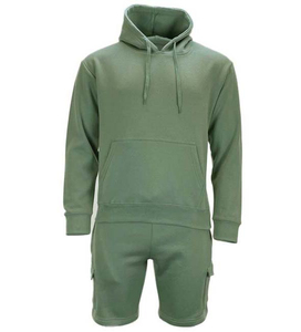 Conjunto de Sudadera con Capucha Azul Claro Unisex, Manga Larga, Patrón Geométrico, Ropa Casual, Estilo Urbano, 2 Bolsillos Laterales, Ligero, 100% - Product Image 2